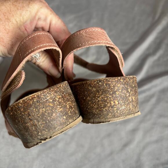 BioNatura women's Shoes Ballerina clog leather wedge low strap 38 - Picture 4 of 8